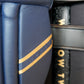 Close up of blue pads